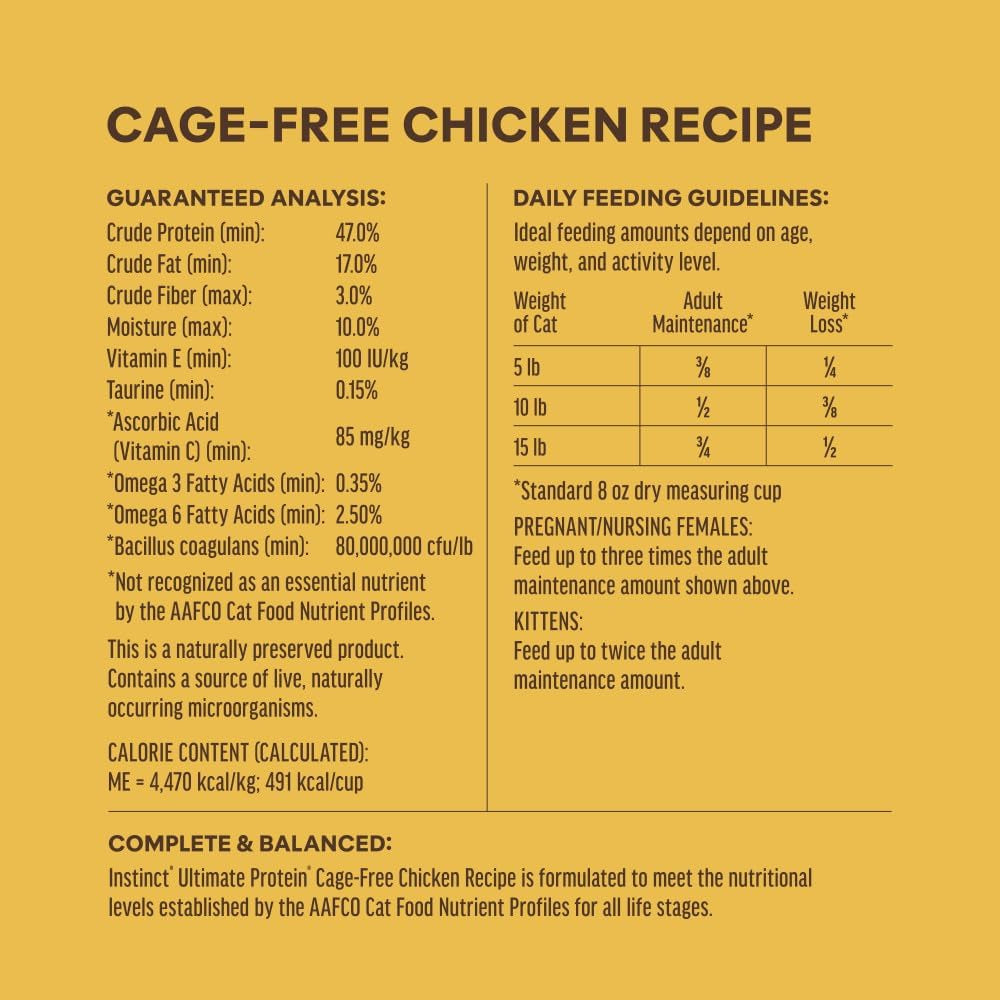 High Protein Cat Food, Ultimate Protein Grain Free Dry Cat Food